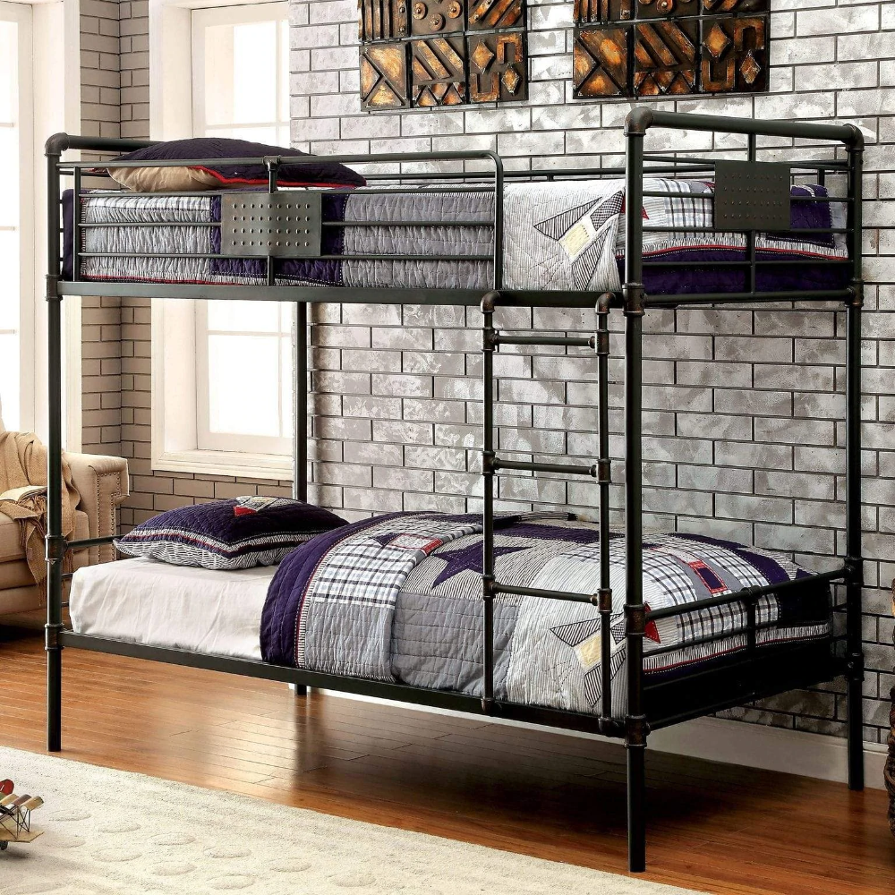 Heavy Duty Black Bunk Bed