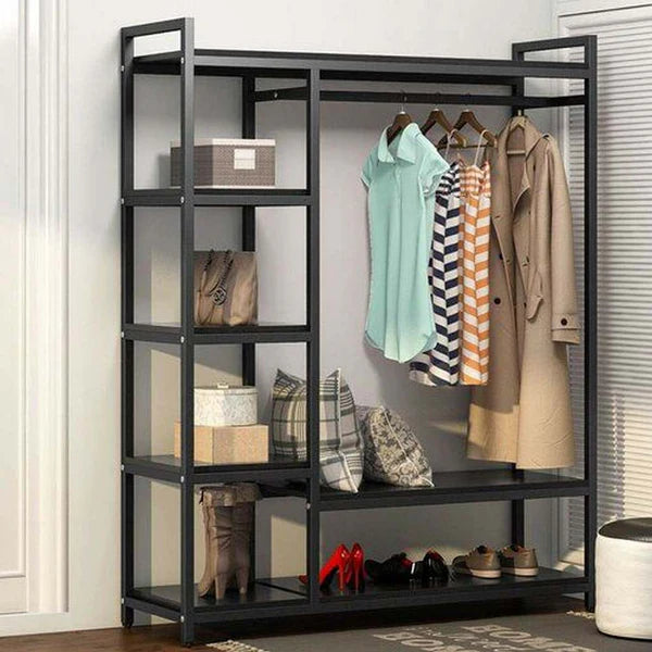 Dressing Table Black Steel & Mdf
