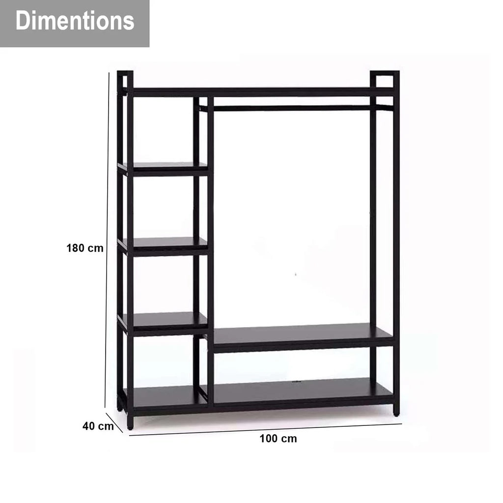 Dressing Table Black Steel & Mdf