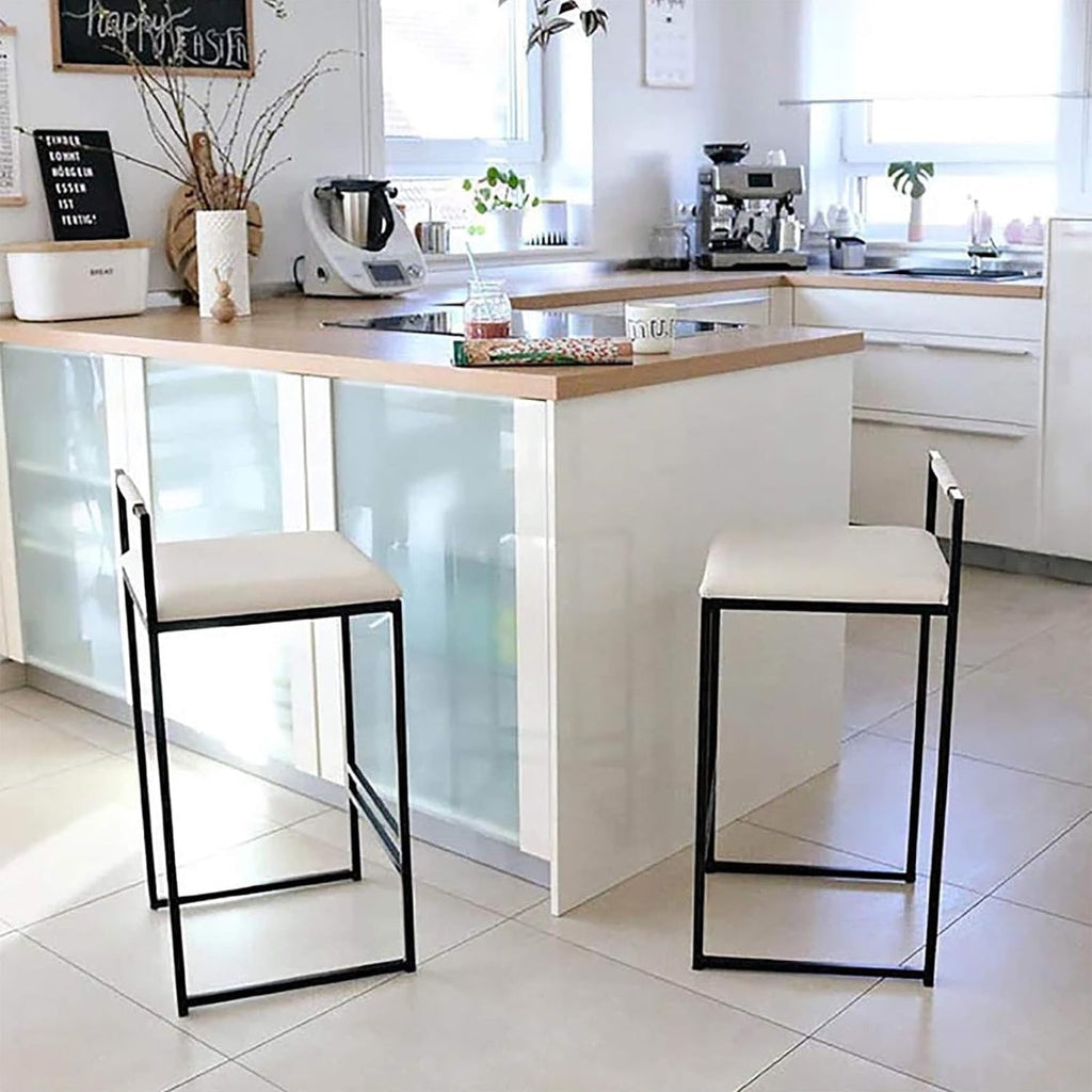 Minimalist Steel Bar Stools Set