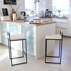 Minimalist Steel Bar Stools Set