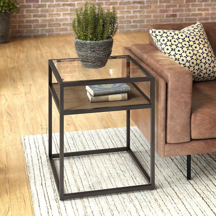 Square Metal Side Table