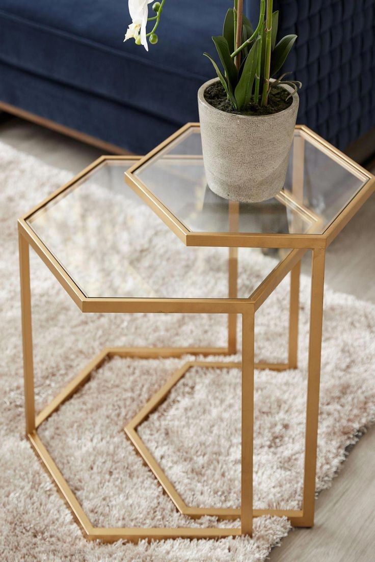 Elegant Gold End Table