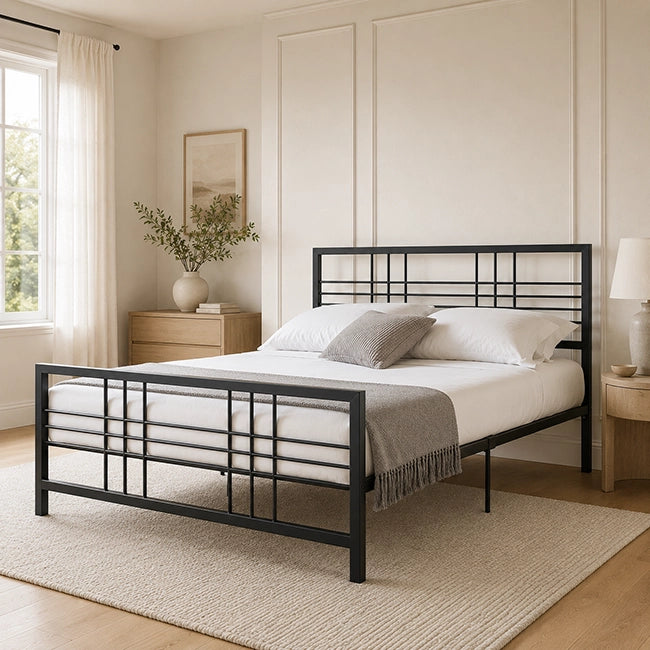 Soho Steel Bed - Black