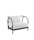Ariete iron Armchair in bronze