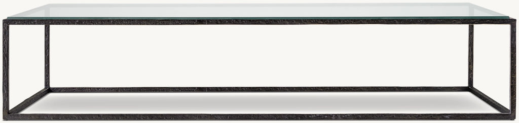 SALVADOR GLASS RECTANGULAR COFFEE TABLE