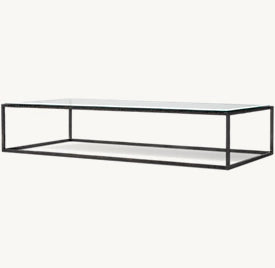 SALVADOR GLASS RECTANGULAR COFFEE TABLE