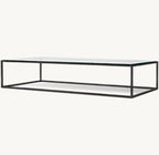 SALVADOR GLASS RECTANGULAR COFFEE TABLE