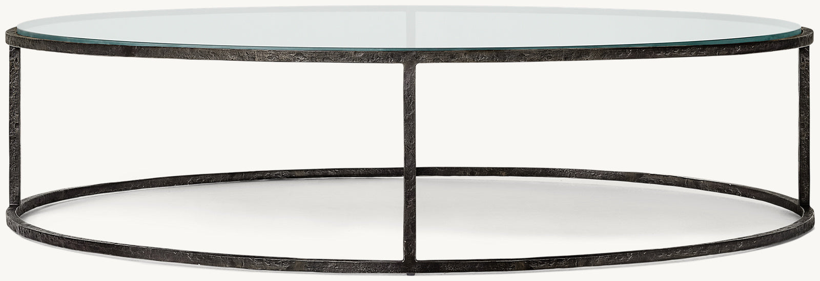 SALVADOR GLASS ROUND COFFEE TABLE