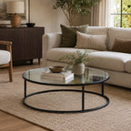 Salvador Glass Round Coffee Table