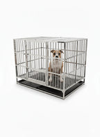 Pet Cage Stainless Steel 125 cm Durable & Rust-Resistant