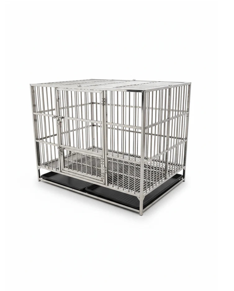 Pet Cage Stainless Steel 125 cm Durable & Rust-Resistant